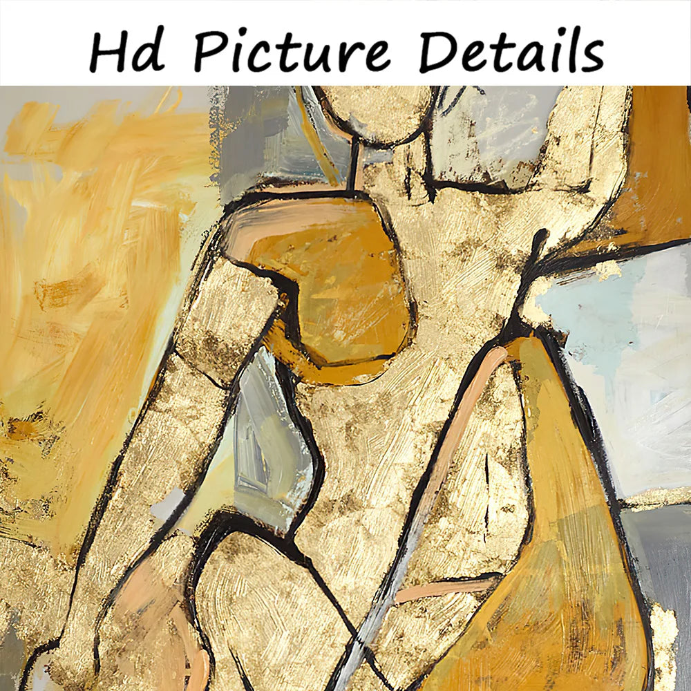 Abstract Girl Canvas Painting Figure Wall Art Pictures