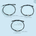 3 Pieces/set Of Stainless Steel Luminous Sun Moon Star Bracelet