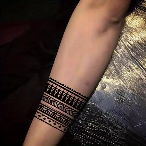 1 Sheet Armband Back Waterproof  Temporary Tattoo