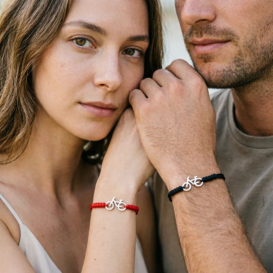 Noter Matching Couple Bracelet 2Pcs Stainless Steel