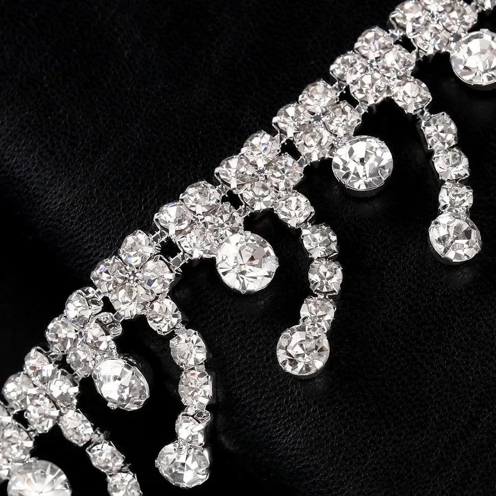 Tassel Rhinestone Ear Hanging for Women