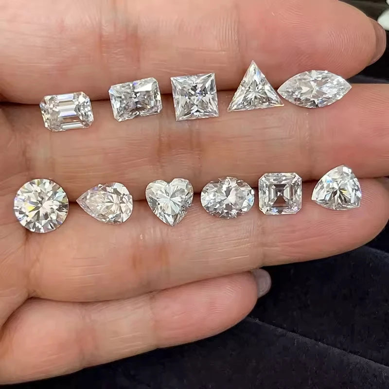 Moissanite Loose Stone Lab Grown Diamond Jewelry Pear/Radiant/Emerald/Radiant/Heart/Marquise/Oval/Cuhsion Moissanite Wholesale