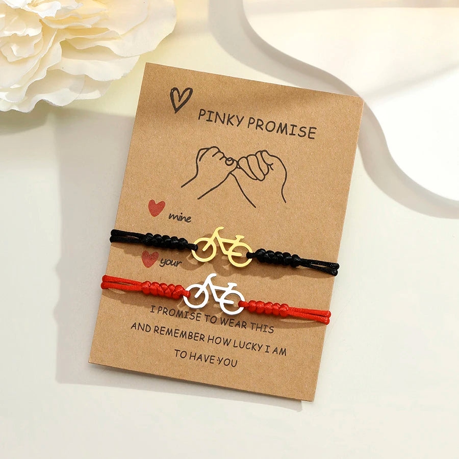 Noter Matching Couple Bracelet 2Pcs Stainless Steel