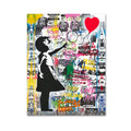 Banksy Balloon Girl Graffiti Canvas Paintings Modern Pop Art Posters