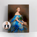 Custom Woman Portrait Canvas Painting Wall Art Customized