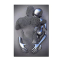 Metal Figure Romantic Art Canvas Painting Statue Art Posters