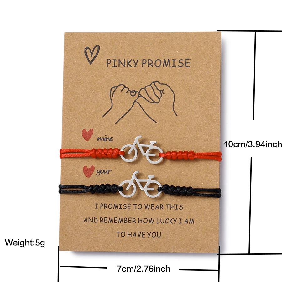 Noter Matching Couple Bracelet 2Pcs Stainless Steel
