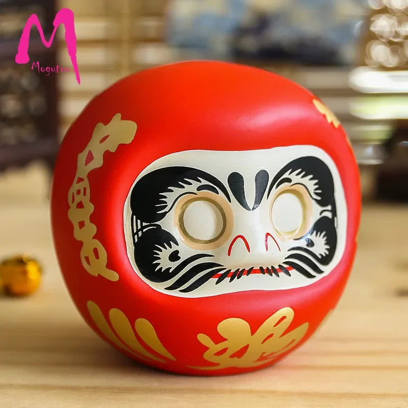 4 Inch Japanese Ceramic Daruma Doll Lucky Cat