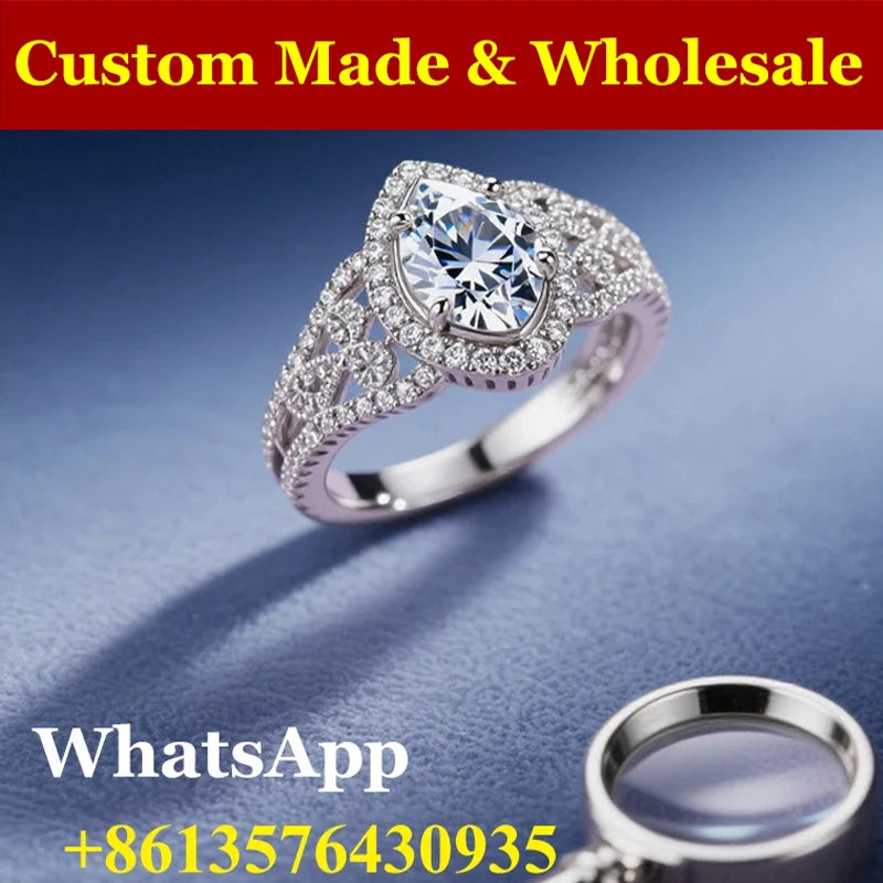 Moissanite Loose Stone Lab Grown Diamond Jewelry Pear/Radiant/Emerald/Radiant/Heart/Marquise/Oval/Cuhsion Moissanite Wholesale