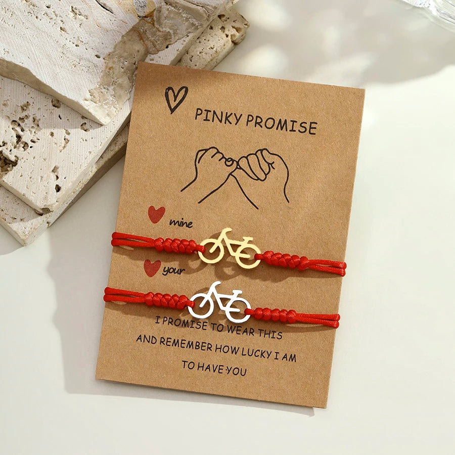 Noter Matching Couple Bracelet 2Pcs Stainless Steel
