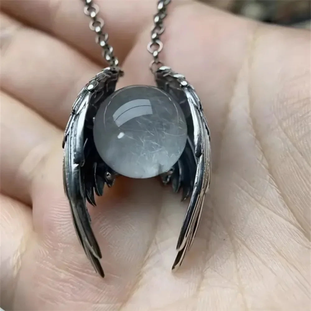 Punk Retro Sliver Color Ghost Wings
