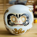 4 Inch Japanese Ceramic Daruma Doll Lucky Cat