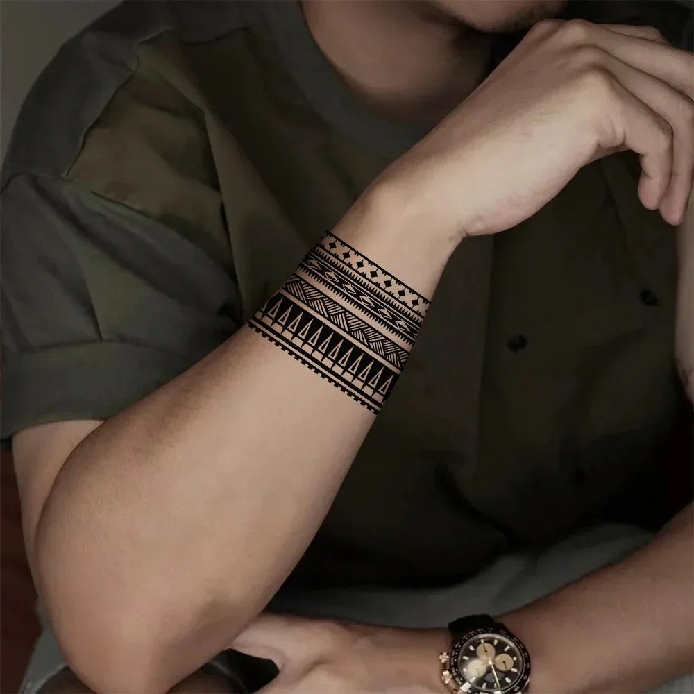1 Sheet Armband Back Waterproof  Temporary Tattoo