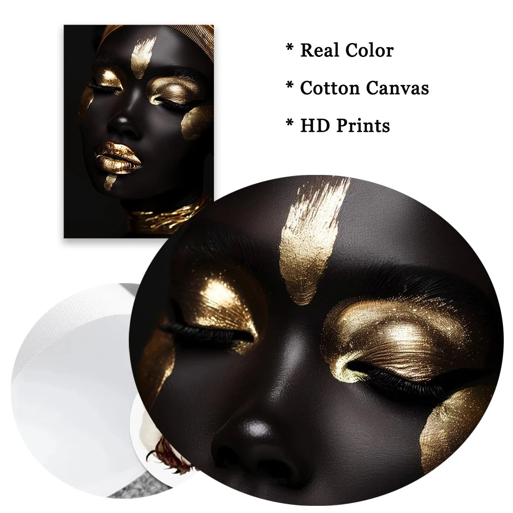 African American Wall Art Poster Abstract Women Home Decor for Living Room Decor