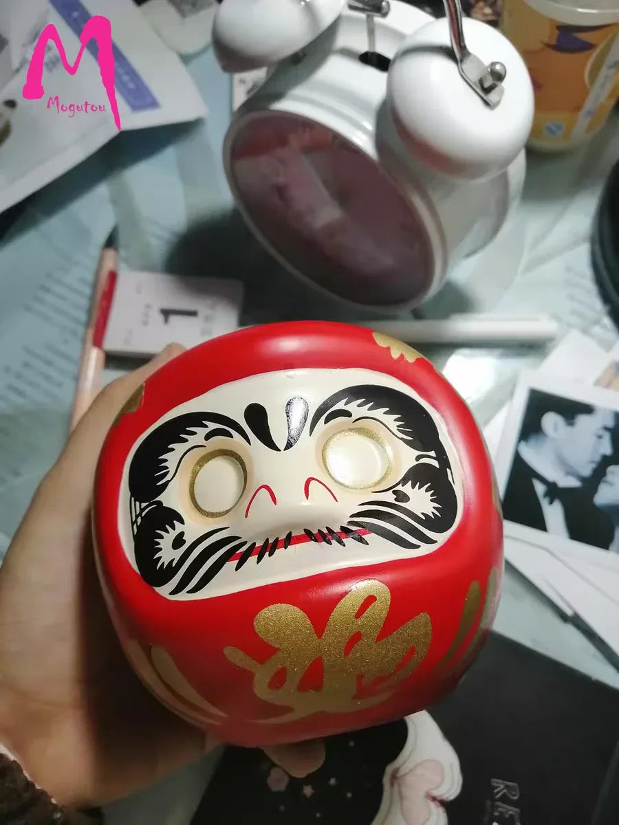 4 Inch Japanese Ceramic Daruma Doll Lucky Cat