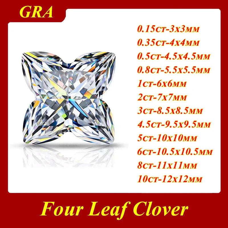 Moissanite Loose Stone Lab Grown Diamond Jewelry Pear/Radiant/Emerald/Radiant/Heart/Marquise/Oval/Cuhsion Moissanite Wholesale